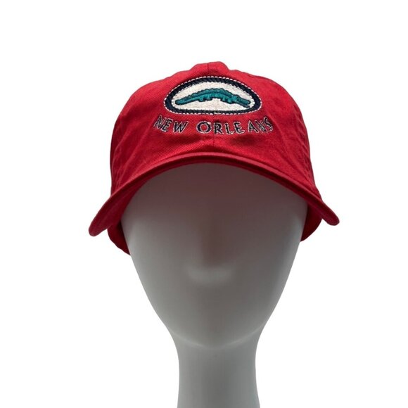 Ouray Men's Red New Orleans Yard Gator Dad  Baseball Cap One Size - Picture 2 of 10